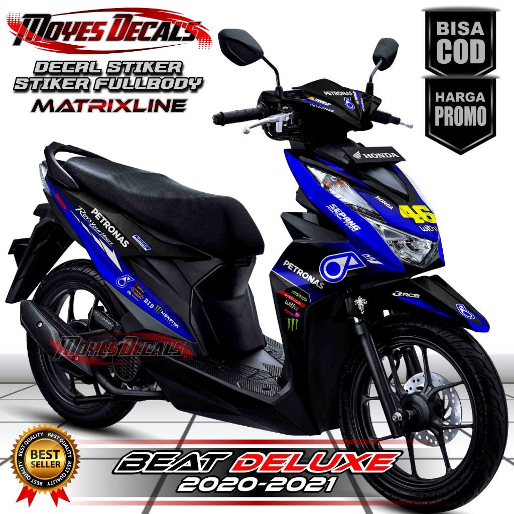 Decal Motor Beat Deluxe - Stiker Motor Beat Deluxe Fullbody Premium - Variasi Motor Beat Deluxe 2020