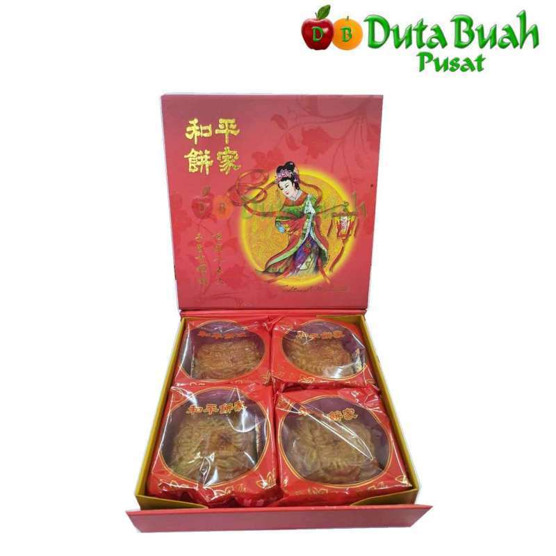 

DUTA BUAH KUE BULAN DAMAI 4 MACAM RASA ( LOTUS, DURIAN, KACANG HITAM, KACANG HIJAU
