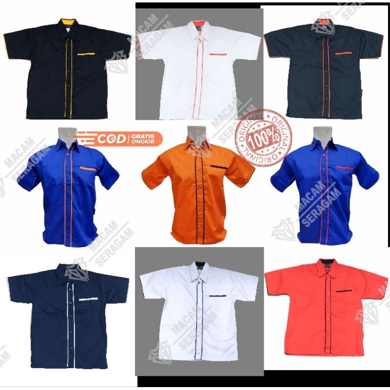 KEMEJA KERJA KEMEJA PDL KEMEJA KANTOR SERAGAM KOMUNITAS BAJU SERAGAM KERJA BAHAN KAIN AMERICAN DRILL