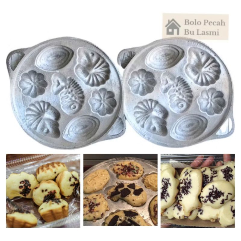 Cetakan Kue CUBIT 7 Lubang / Cetakan Kue Laba-laba / Cetakan Kue Bolu Panggang / Cetakan Kue Bolu Ja