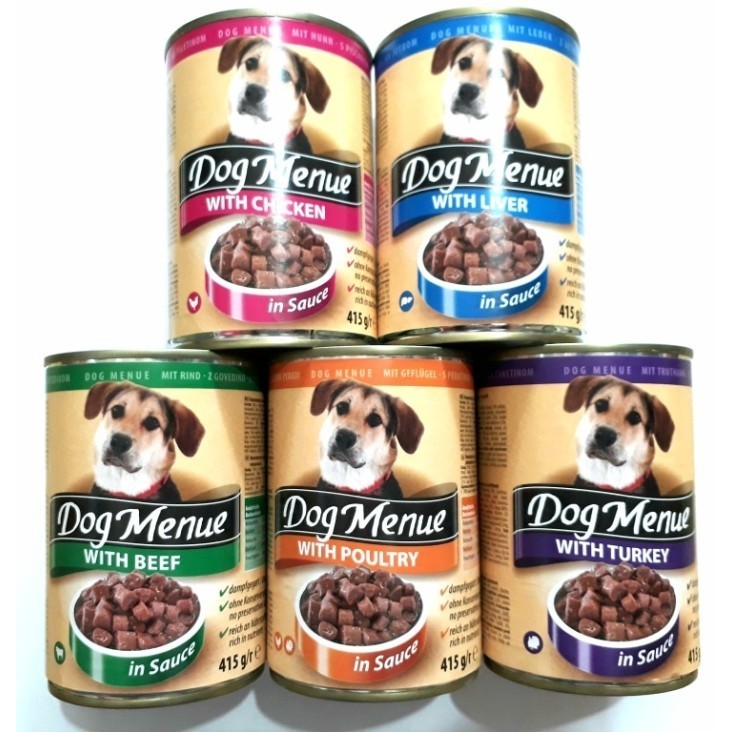 Makanan Anjing Dog Menue Wet Food 415gr