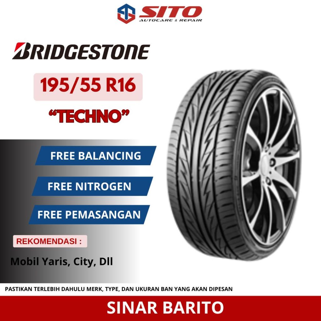 BAN BRIDGESTONE 195/55 R16 TECHNO
