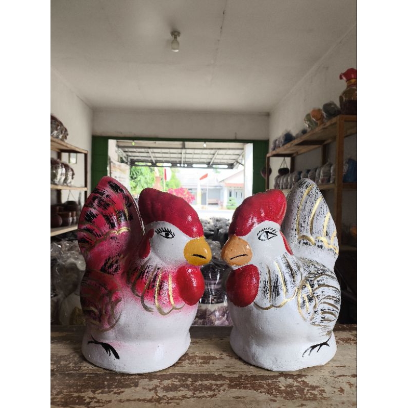 CELENGAN AYAM JUMBO/ CELENGAN KARAKTER/ CELENGAN TANAH LIAT/ TABUNGAN TANAH LIAT