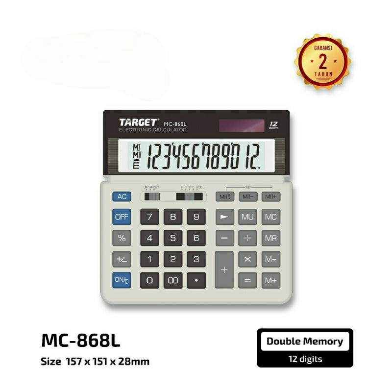 

Kalkulator TARGET MC 868 L / Kalkulator TARGET 12 Digit