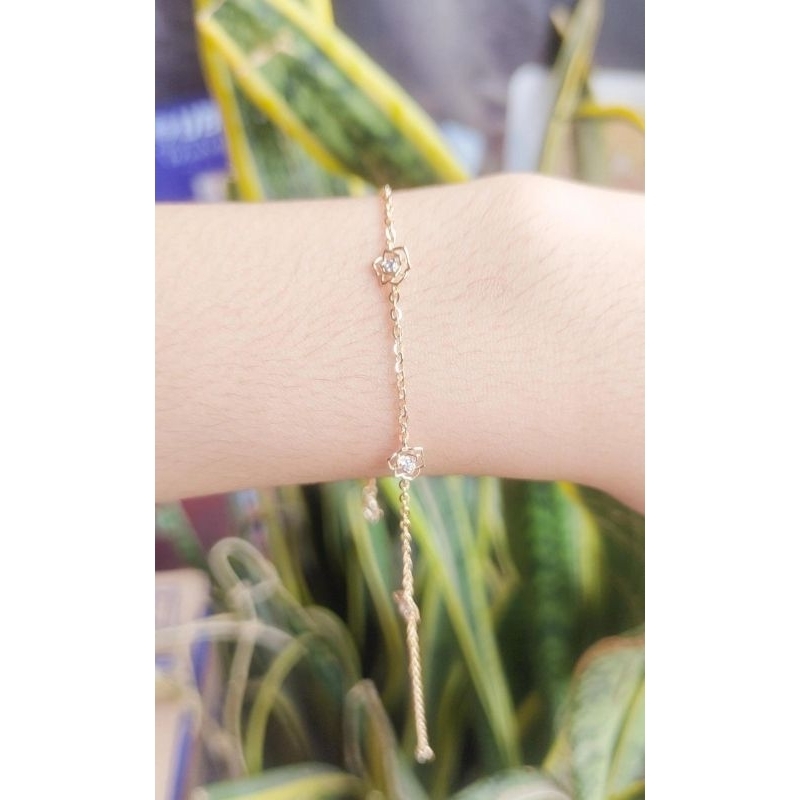 gelang mawar emas 375