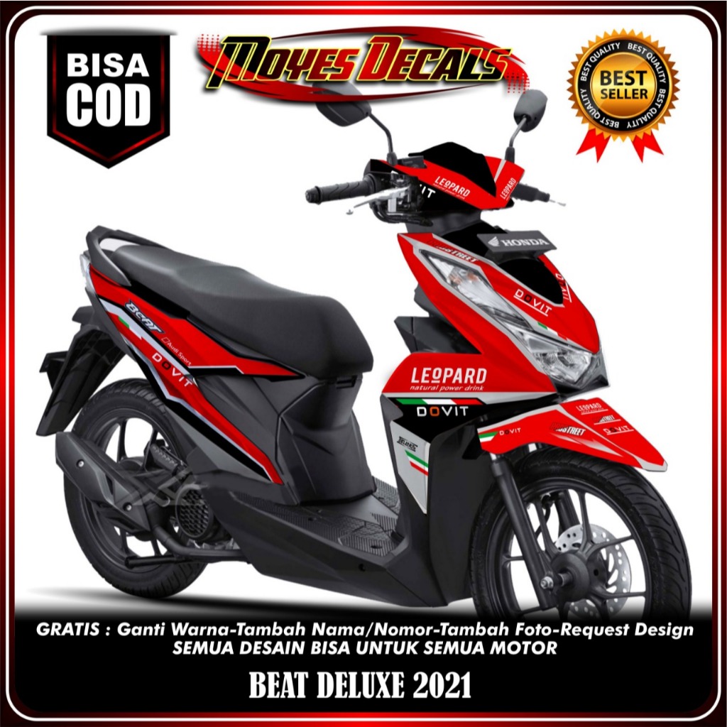 Decal Motor Beat Deluxe - Stiker Motor Beat Deluxe Fullbody Premium - Variasi Motor Beat Deluxe 2020