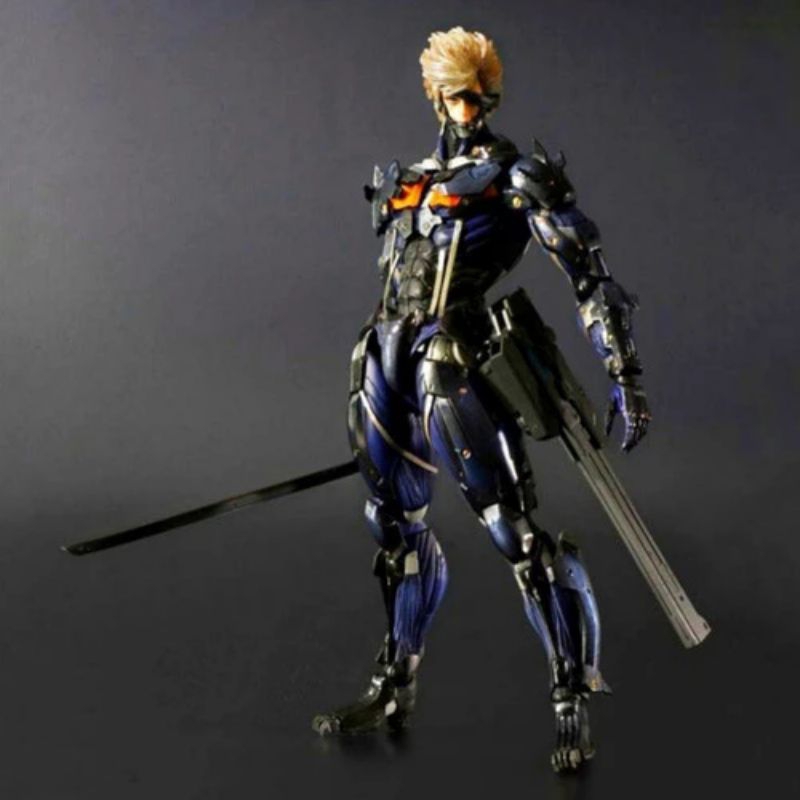 Metal Gear Rising: Revengeance Raiden -Play Arts Kai -Custom Body Blue