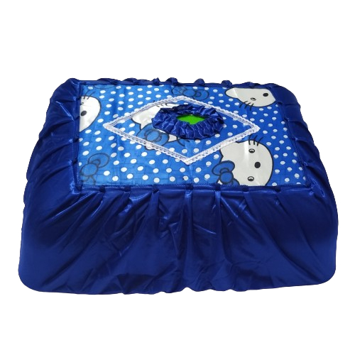 Sarung Saji Kotak Cassanova Motif Hellokitty Warna Biru