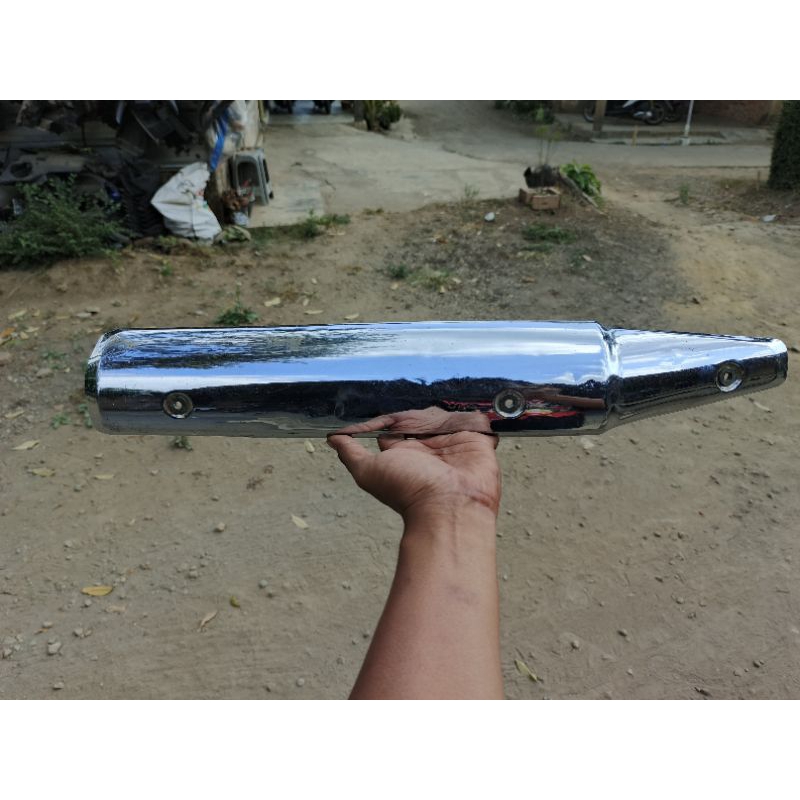 Cover Pelindung Knalpot Tameng Knalpot Megapro Primus Original