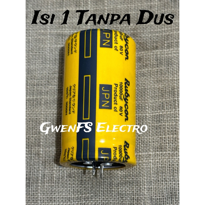 ELCO 10000UF 80V NEW RUBYCON YELLOW ELKO 10000 UF ELKO RUBICON ELCO 80V