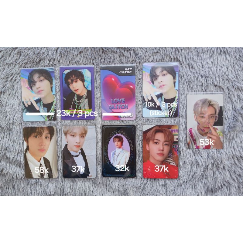 photocard nct/haechan/jaemin/mcg/glitch mode/beatbox/we boom/yearbook/ seventeen wonwoo fts carver c