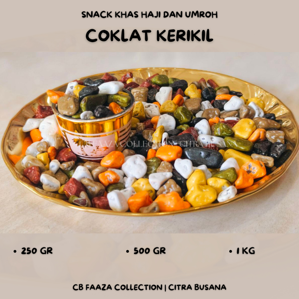 

coklat kerikil turki snack khas haji dan umroh