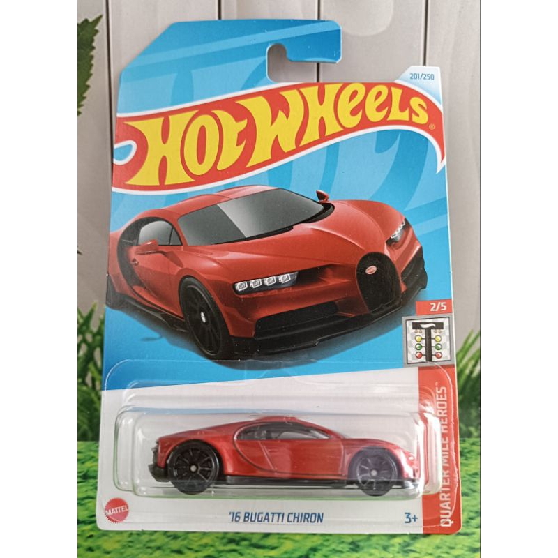 HOT WHEELS '16 BUGATTI CHIRON RED MERAH