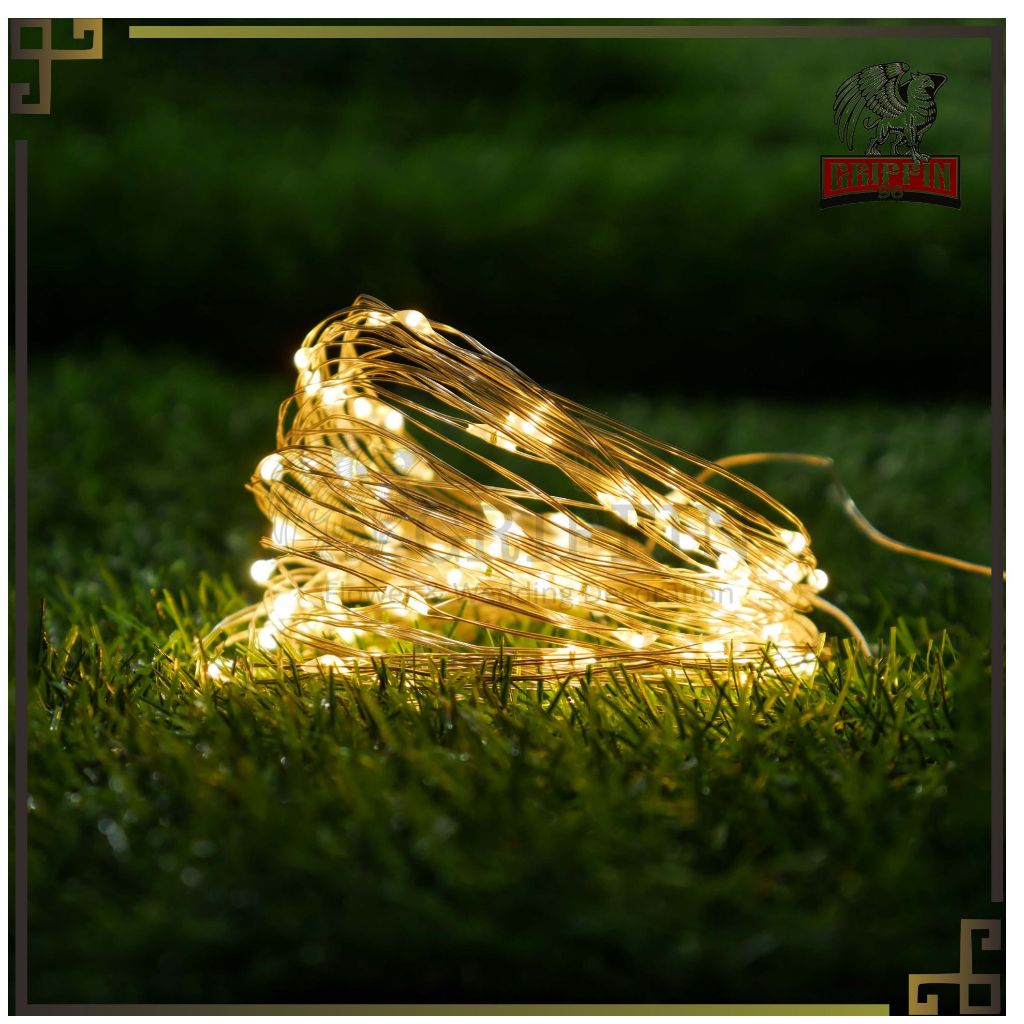 GRIFFIN-SPREPART LAMPU PANGGUNG AKLIRIK LED 4 METER KAWAT KOKOH STRING LIGHT DIY LIGHTING LAMP MEWAH