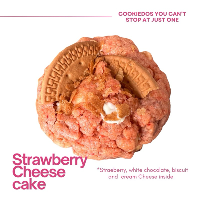 

Strawberry Cheesecake New York Cookie