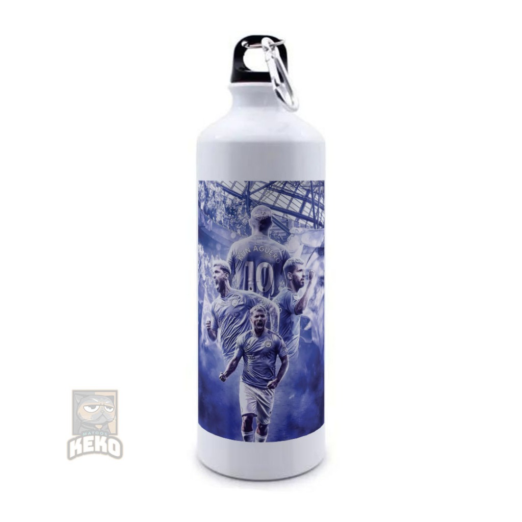 Botol Gambar | Botol Anak | Botol Hadiah | Botol Lucu Kun Aguero