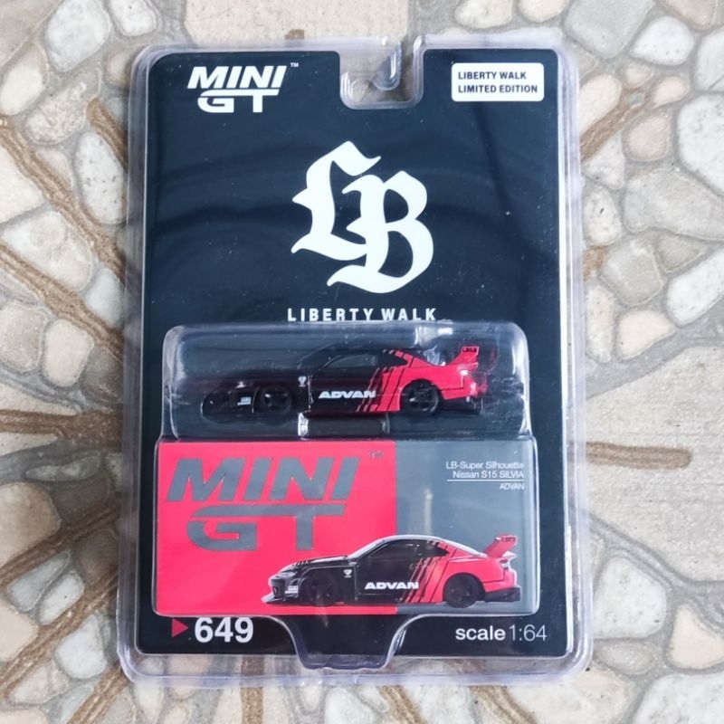 Mini GT 649 LBWK Nissan Silvia S15 Advan LB Store Blister Limited Edition