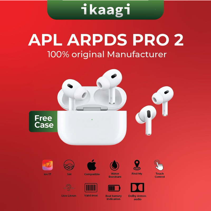 ikaagi ARPDS PRO 2 100% Original Manufacturer Headset bluetooth Tws Untuk Iphone