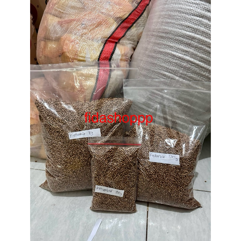 

ketumbar 1kg, 500gram , 100gram