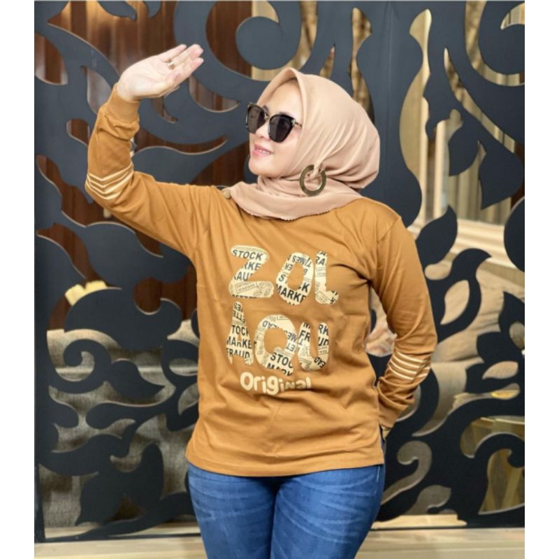 ATASAN ZOLAQU ORIGINAL KAOS MUSLIM WANITA KAOS COMBED 24S KAOS KEKINIAN