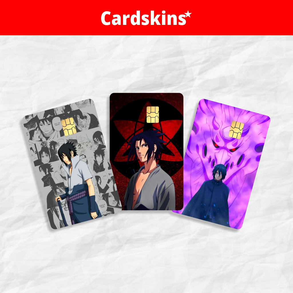 

STIKER STICKER ATM GARSKIN SKINCARD TEMA SASUKE STIKER ATM ETOLL FLAZZ EMONEY