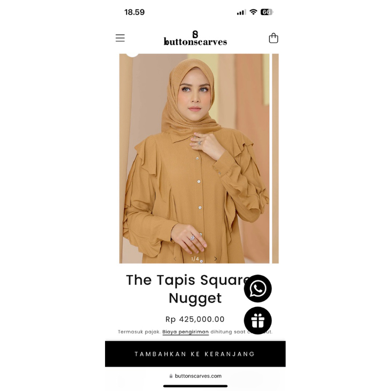 Buttonscarves Tapis Square Nugget new