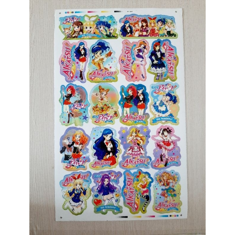 

SYIKER GARAFTAC ANIME AIKATSU/ANIME JEPANG LEMBARAN POTONG SENDIRI
