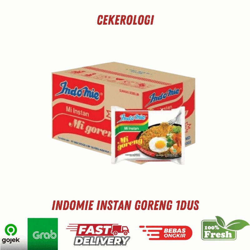 

Indomie Instan Goreng 1dus / Indomie Goreng Instan / Indomie Goreng / JABODETABEK / Indomie