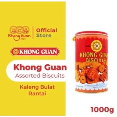 

Khong Guan Biscuits Merah Bulat Rantai Biskuit Aneka Rasa 1000g 1000gr 1000 gram