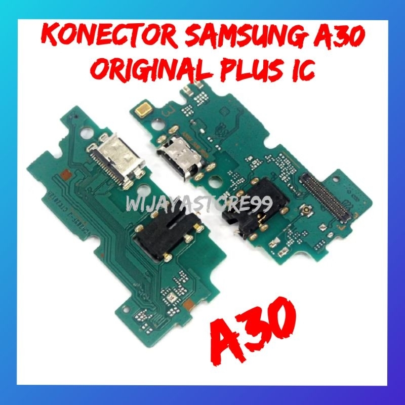 papan cas / konektor samsung A30 original plus ic