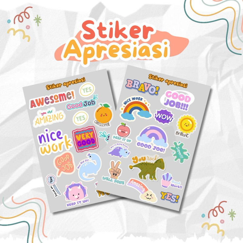 

WORDGIFT Appreciation Words Stickers / stiker apresiasi / stiker kata motivasi / motivational words / stiker murah / stiker lucu