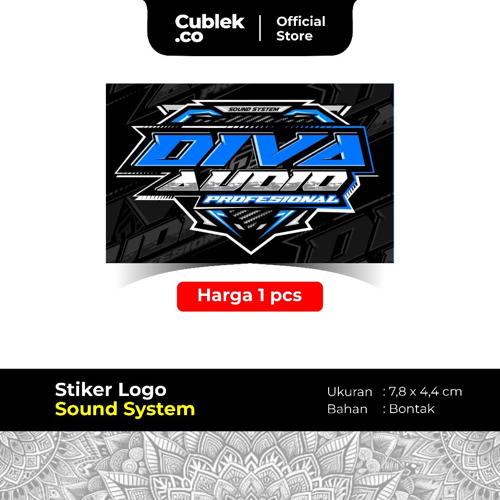 

Stiker Sound System DIVA AUDIO (Bahan Bontak)