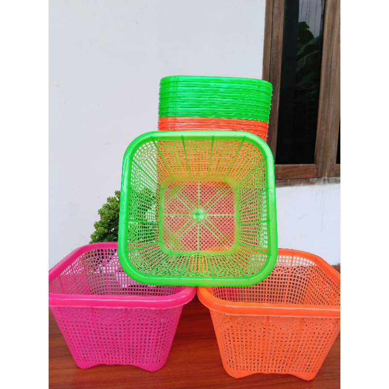 [ 12 PCS ] WAKUL KOTAK BESAR WAKUL KOTAK PLASTIK HAJATAN WAKUL HAJATAN WAKUL BESEK CETING HAJATAN