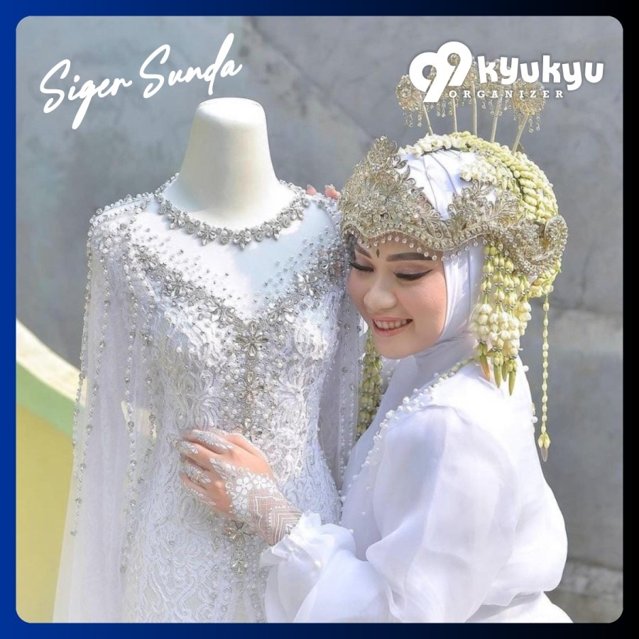 Make Up Pengantin dan gaun pengantin akad nikah