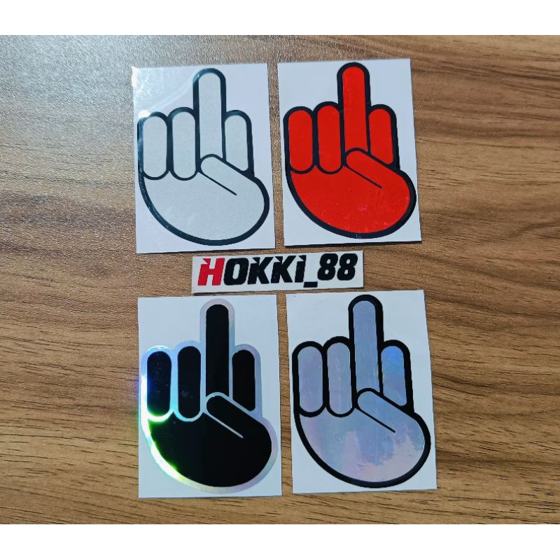 

Stiker meme midle finger fucek stiker tangan