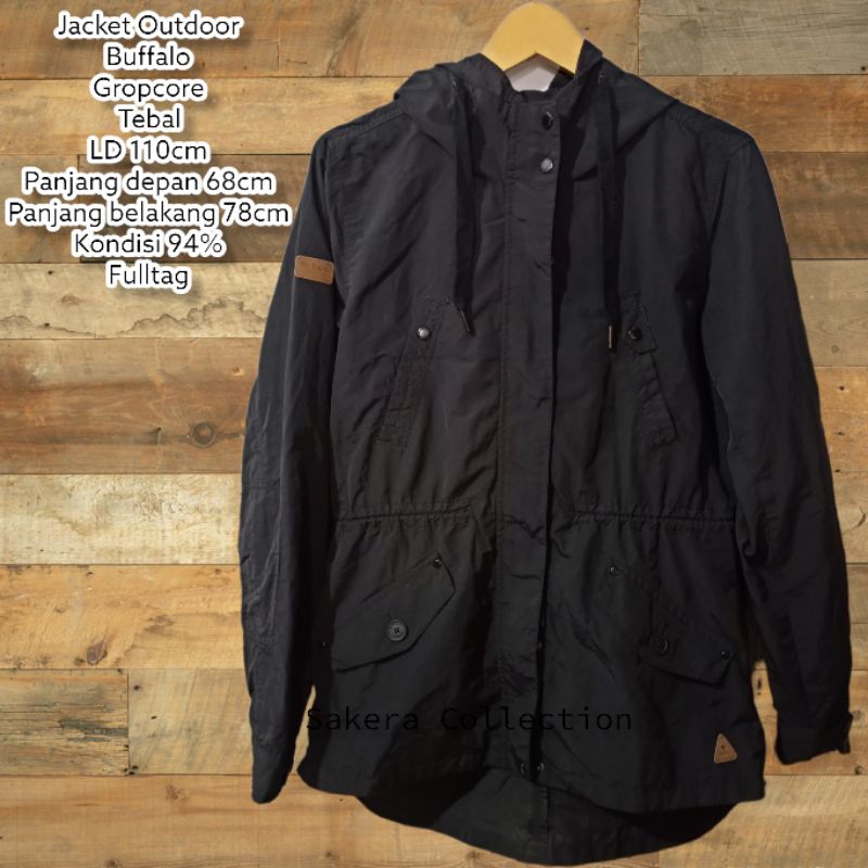 Jacket Outdoor Buffalo Gropcore hitam