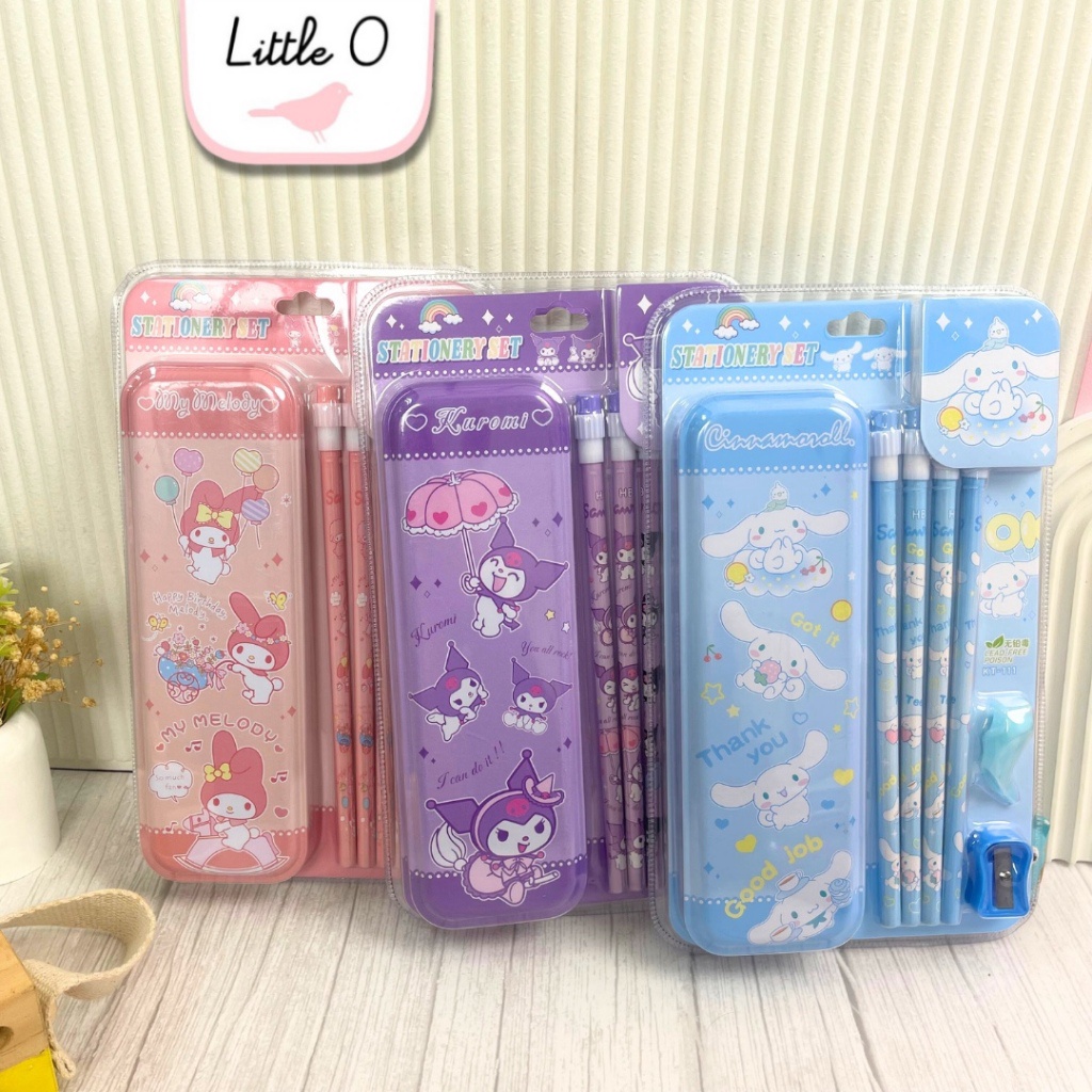 

Diskon 2 Set Alat Tulis 7in1 Alat Tulis Anak Kotak Pensil Paket Study Set Case SANRIO UNICORN Stationery Goodiebag