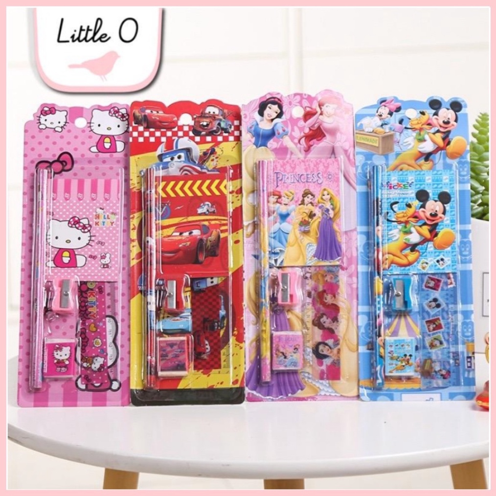 

Gratis Gift Pembelian 5in1 Set Alat Tulis 5in1 Penggaris Motif Karakter Stationery Set Karakter Kado Hadiah Ultah Anak Mini Stationery