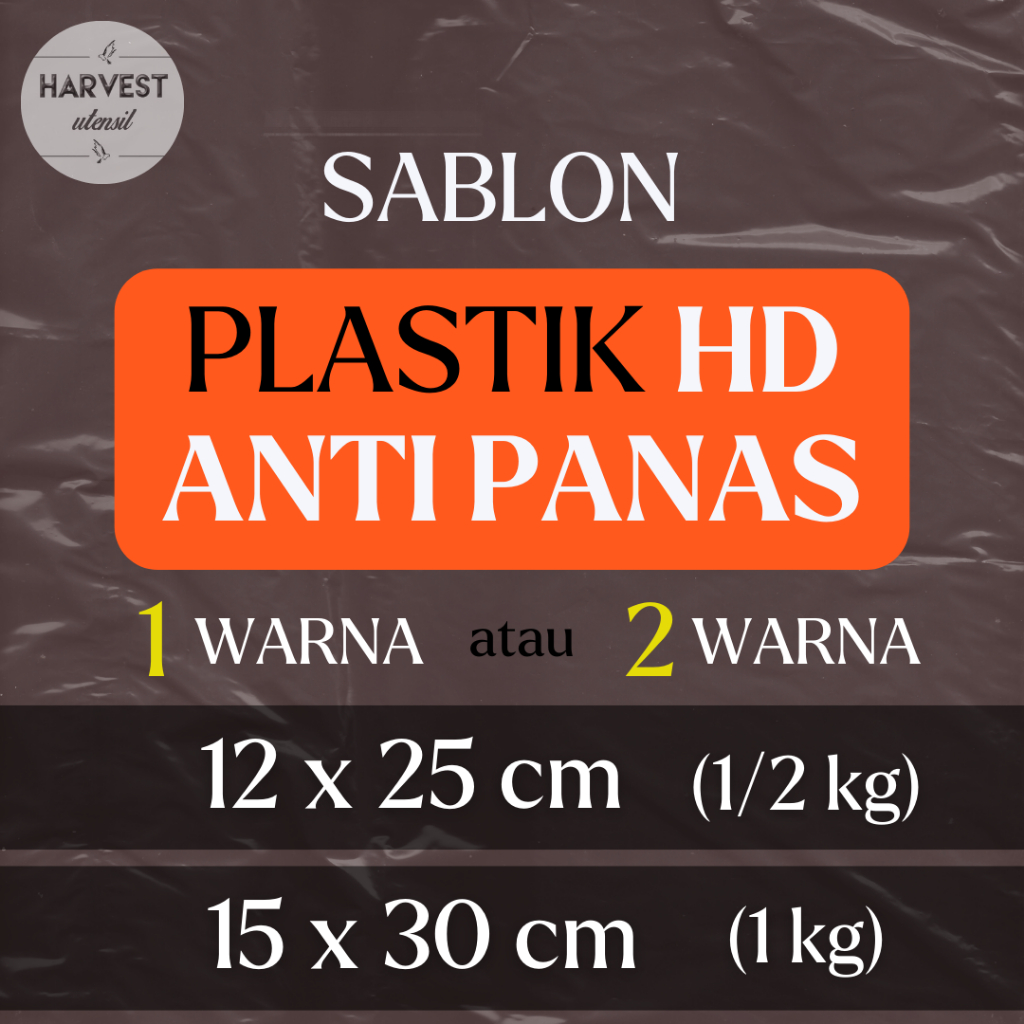 

Sablon Plastik HD Anti Panas 12x25 15x30 Es Teh Juice Kopi Minuman Panas Dingin