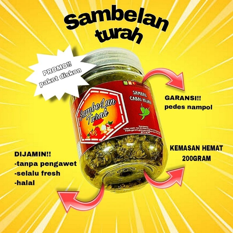 

sambalan turah - (cabai hijau)