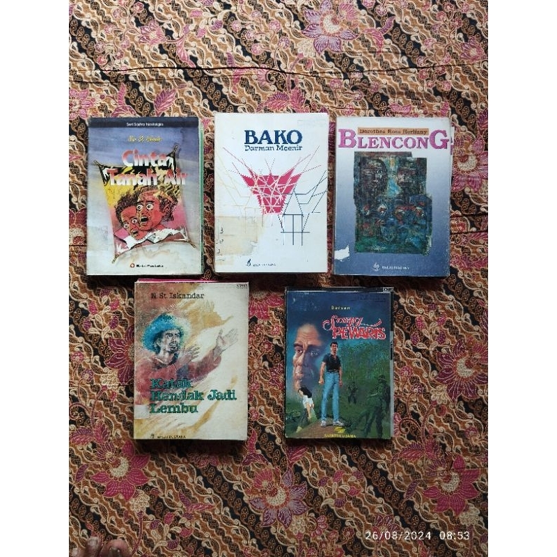 Buku Cerita Sastra, CINTA TANAH AIR, BAKO, BLENCONG, Katak Hendak Jadi Lembut, Sang PEWARIS, PERTEMU
