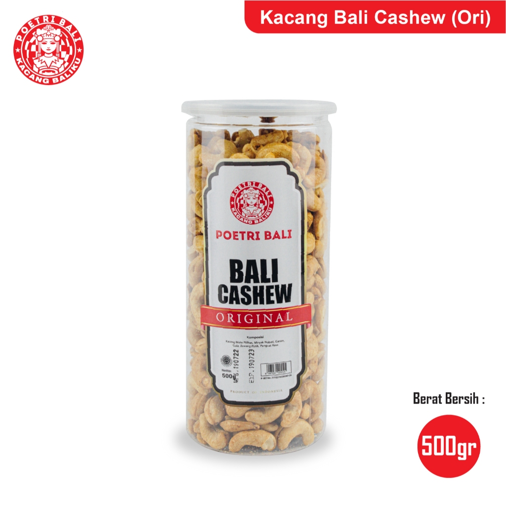 

Poetri Bali - Kacang cashew Original Toples 500 gram | Khas Bali