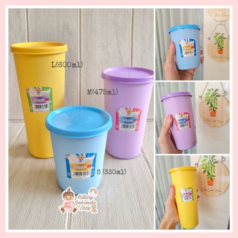Gelas Minum Plastik/Gelas minum Tutup KIMSUA