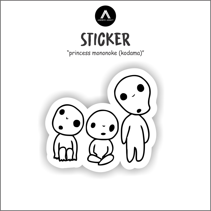 

STICKER SATUAN -GHIBLI (PRINCESS MONONOKE) - STICKER AESTHETIC HELM, LAPTOP, AKSESORIS HP, ANTI AIR DAN MOTIF.