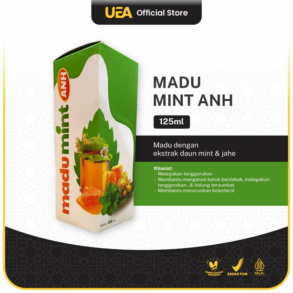 

Madu Mint ANH 125ml madu dengan ekstrak daun mint & jahe