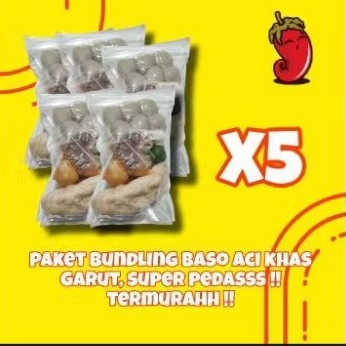 

Paket Baso Aci dapat 5 bungkus khas Garut