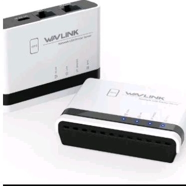 WAVLINK Werelles Print Server USB WIFFI Print Server With 100Mbps Lan and Bridge