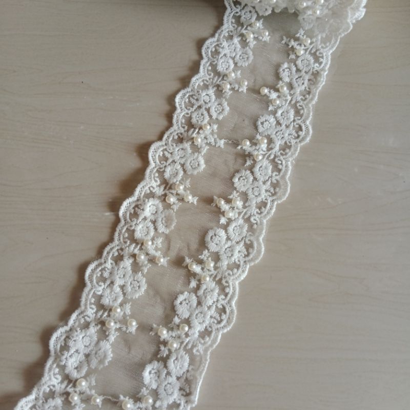 renda tile lebar 11cm harga permeter