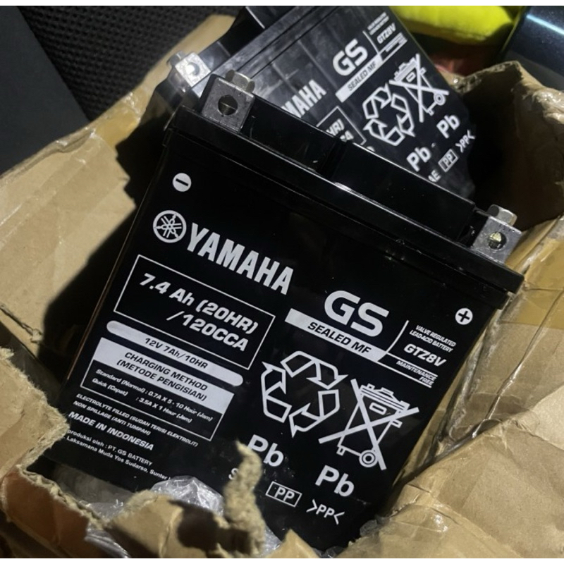 aki yamaha honda gtz8 ytz8 gs asli original yuasa 7.4 ampere xmax w175 ninja 250 r25 vespa sprint pr