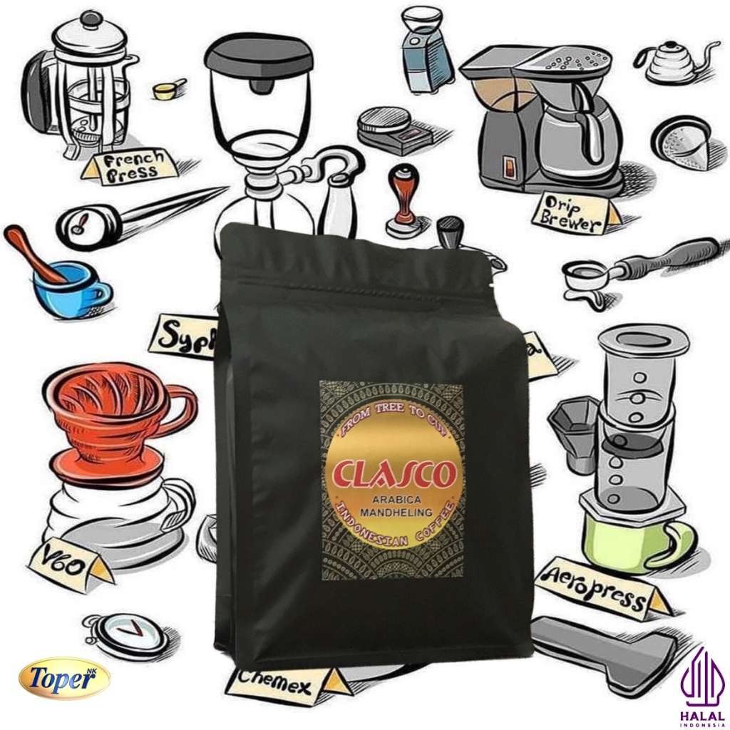 

BIJI KOPI ESPRESSO ARABICA MANDHELING MANDAILING 500 Gram - Roast Bean